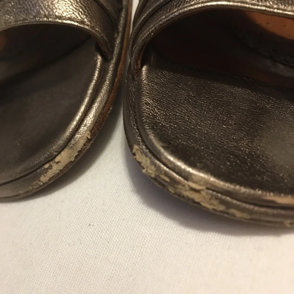 Gentle Souls Metallic Leather Sandals Day Break - Picture 5 of 6